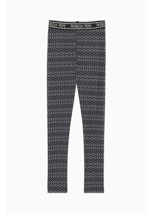 Patrizia Pepe Black Polyester Leggings