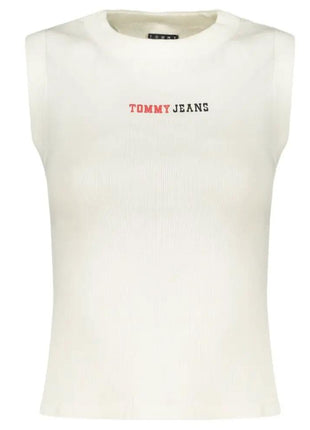 Tommy Hilfiger White Cotton Women's Tank - xlchoice.com