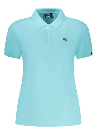 Norway 1963 Azzurro Cotton Womens Polo