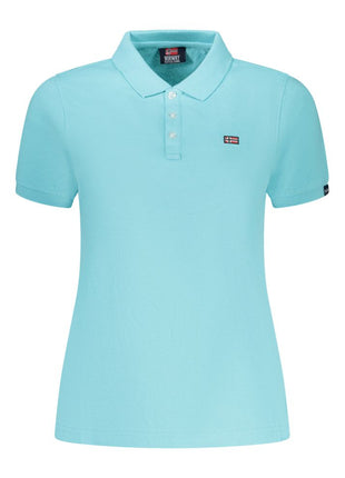 Norway 1963 Azzurro Cotton Womens Polo