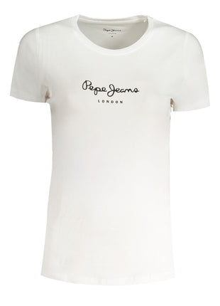 Pepe Jeans Bianco Cotton Women T-Shirt
