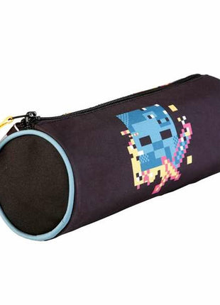 Minecraft school pencil case pixel 22 x 8 cm circular