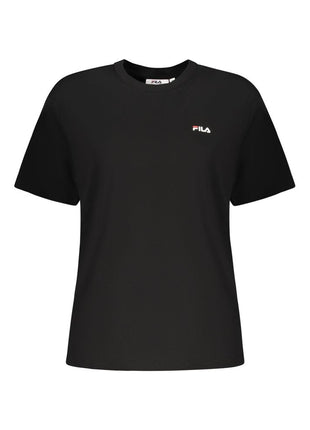 Fila Black Cotton Women T-Shirt