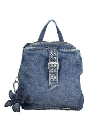Desigual Blue Cotton Women Backpack - XLchoice.com