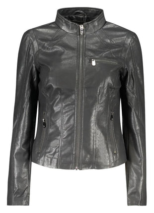 Desigual Nero Poliuretano Women's Jacket - XLchoice