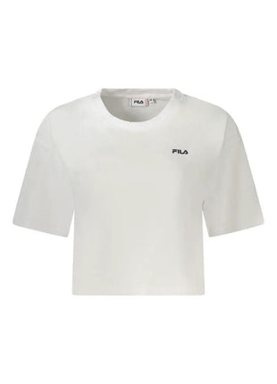 Fila White Organic Cotton Women T-Shirt - xlchoice.com