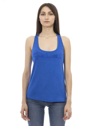 Just Cavalli Blue Viscose Women Top - xlchoice.com