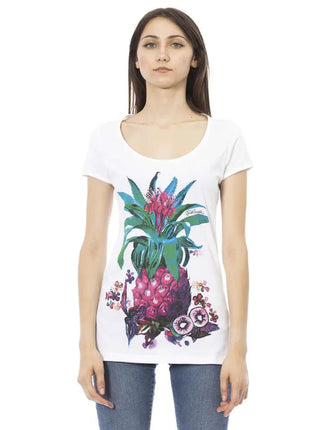 Just Cavalli White Cotton Women T-Shirt - xlchoice.com