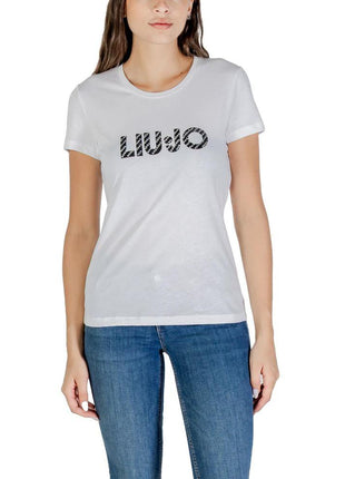 Liu Jo White Cotton T-Shirt - XLchoice.com