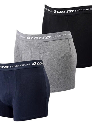 Lotto men's cotton boxer shorts - light grey - M-0