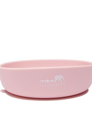 Silicone Baby Plate Bowl - Rose-0