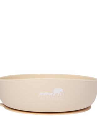 Silicone Baby Plate Bowl - Sand-0