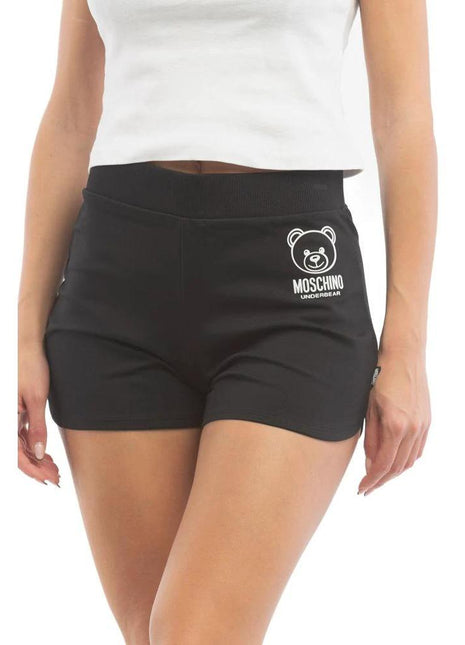 Moschino Black Cotton Shorts