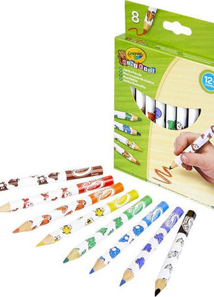 Crayola mini kids - chunky colouring pencils, 8pcs.