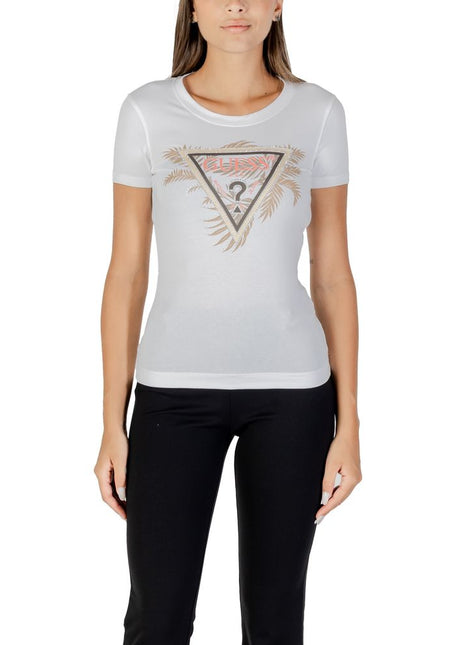 Guess White Cotton T-Shirt