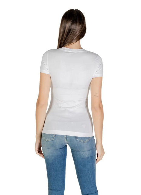 Guess White Cotton T-Shirt