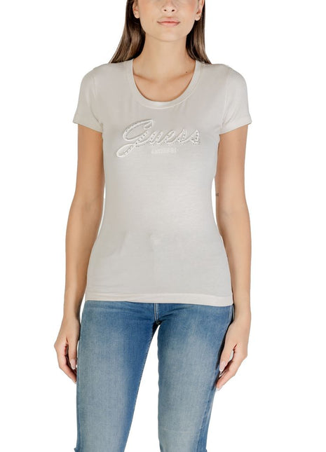 Guess Beige Cotton T-Shirt
