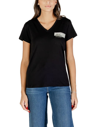 Liu Jo Black Cotton T-Shirt