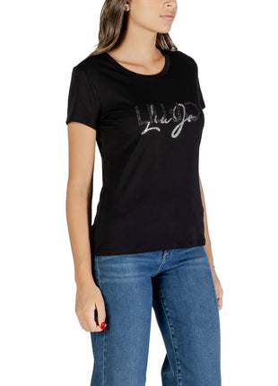 Liu Jo Black Cotton T-Shirt