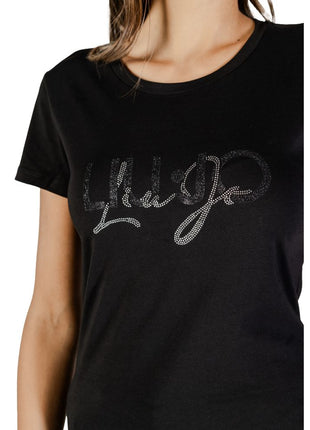 Liu Jo Black Cotton T-Shirt