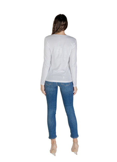 Liu Jo White Cotton Long Sleeve T-Shirt