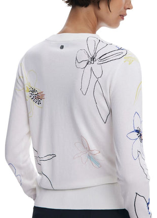 Desigual Cream Viscose Sweatshirt