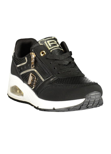 Laura Biagiotti Black Polyurethane Women Sneaker