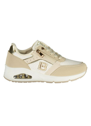 Laura Biagiotti Beige Polyurethane Women Sneaker