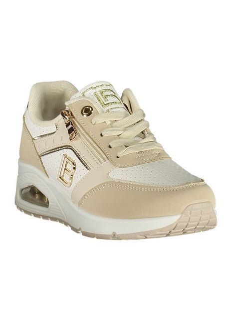 Laura Biagiotti Beige Polyurethane Women Sneaker