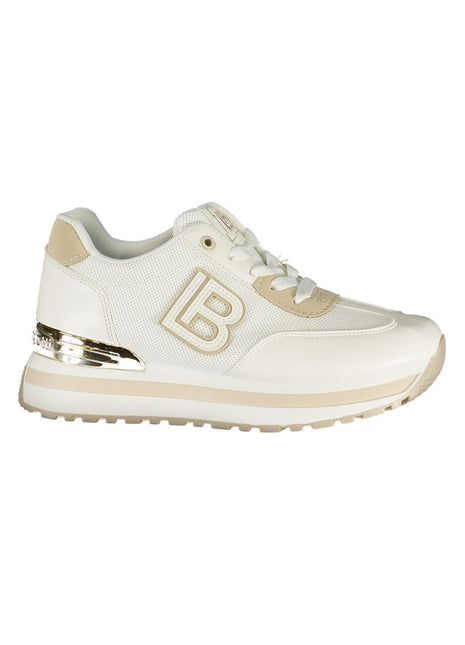 Laura Biagiotti White Polyurethane Women's Low Top Sneaker