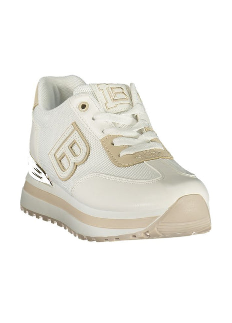 Laura Biagiotti White Polyurethane Women's Low Top Sneaker