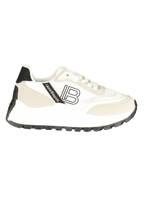 Laura Biagiotti White Polyurethane Sneakers for Women