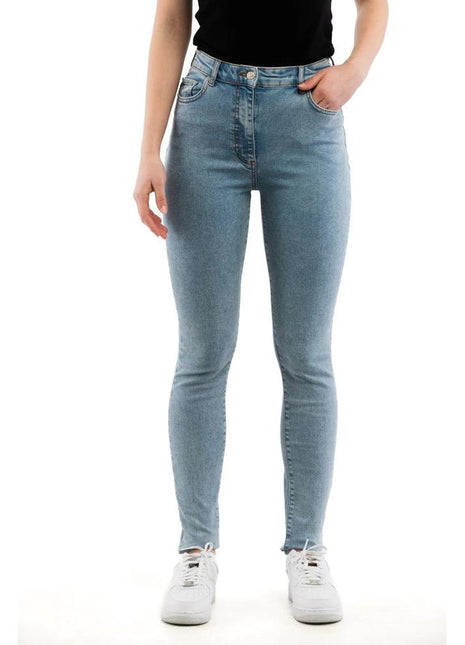 Moschino Multicolor Cotton Skinny Jeans