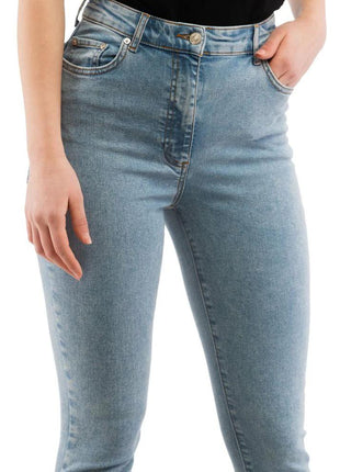 Moschino Multicolor Cotton Skinny Jeans