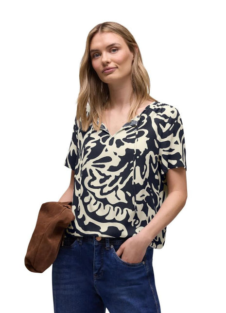 Street One Blue Viscose Blouse