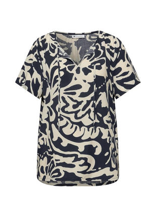 Street One Blue Viscose Blouse