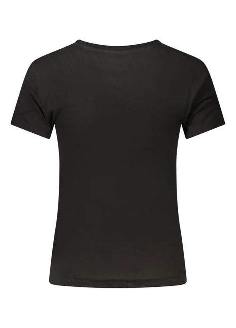 Tommy Hilfiger Black Cotton Women's T-Shirt