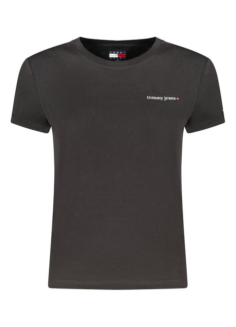 Tommy Hilfiger Black Cotton Womens T-Shirt