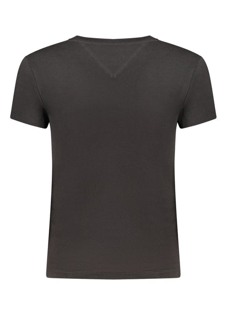 Tommy Hilfiger Black Cotton Womens T-Shirt