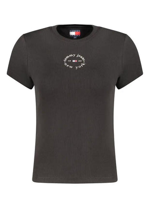 Tommy Hilfiger Black Cotton Women's T-Shirt