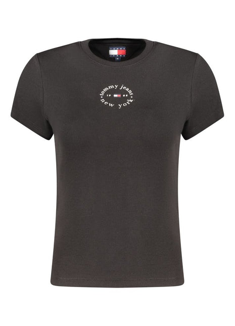 Tommy Hilfiger Black Cotton Women's T-Shirt