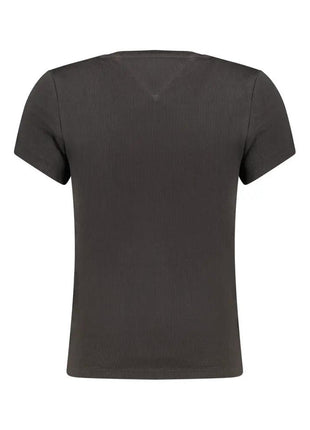 Tommy Hilfiger Black Cotton Women's T-Shirt