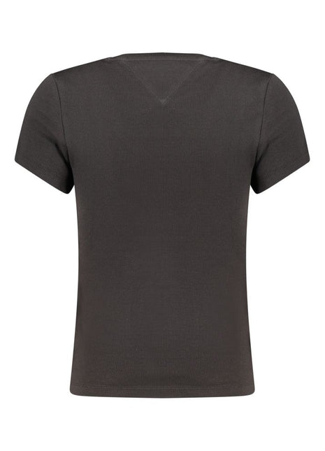 Tommy Hilfiger Black Cotton Women's T-Shirt