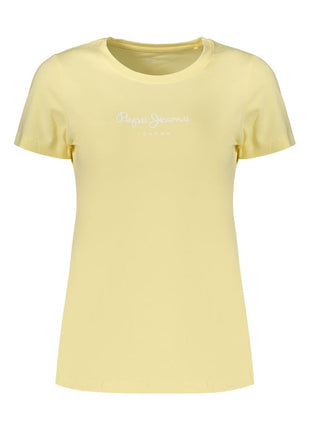 Pepe Jeans Yellow Cotton Women's T-Shirt