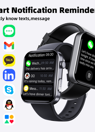 ECG smart watch with blood pressure monitor body temperature heart rate blood oxygen