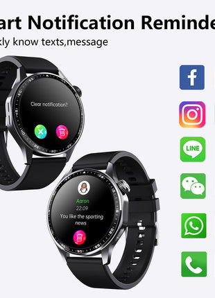 Advanced Health and Fitness Smartwatch with Tools to Manage Stress and Sleep, ECG App, SpO2, 24/7 Heart Rate