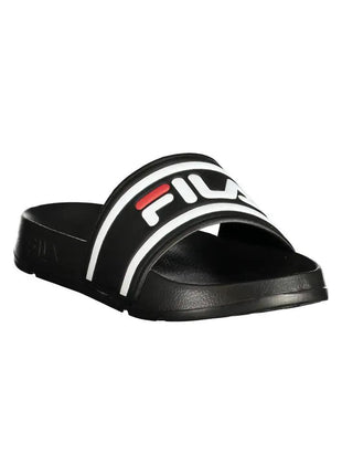 Fila Black Polyurethane Women Slipper