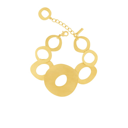 Alaya Organic Circle Bracelet Gold Plating
