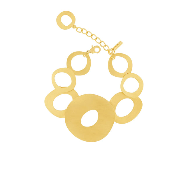 Alaya Organic Circle Bracelet Gold Plating
