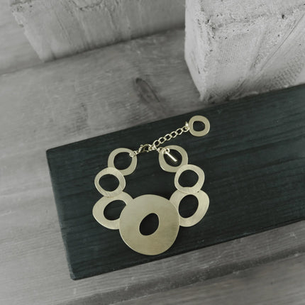 Alaya Organic Circle Bracelet Gold Plating